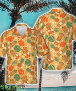 Aloha Seamless Pattern with Tiki Mask 3D Hawaiian Shirt Summer Time Holiday Gift For Men And Women Product Photo 1