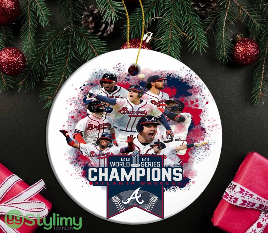 Alt Braves World Series Champions Mlb Ornament 2 Alt Braves World Series Champions Mlb Ornament Product Photo 1