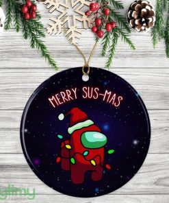 Among Us Merry Susmas Christmas Ornament Product Photo 1