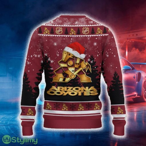 Arizona Coyotes Ugly Christmas Sweater Tree Santa Hat Car For Fans Gift Familys Holidays - Arizona Coyotes Ugly Christmas Sweater_3