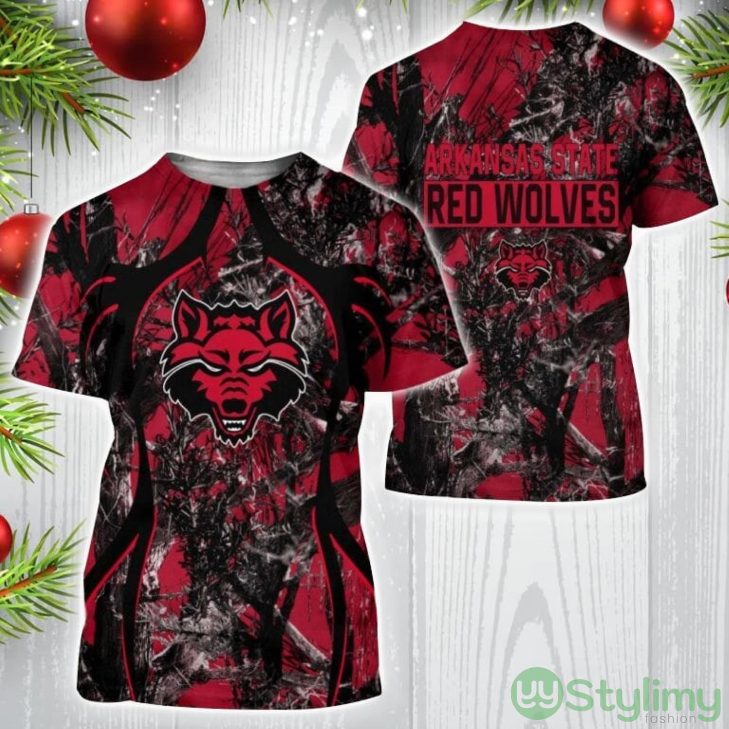 Arkansas State Red Wolves 3D T-Shirt Camo Hunting Perfect Gift For Fans 1 Arkansas State Red Wolves 3D T-Shirt Camo Hunting Perfect Gift For Fans Product Photo 1