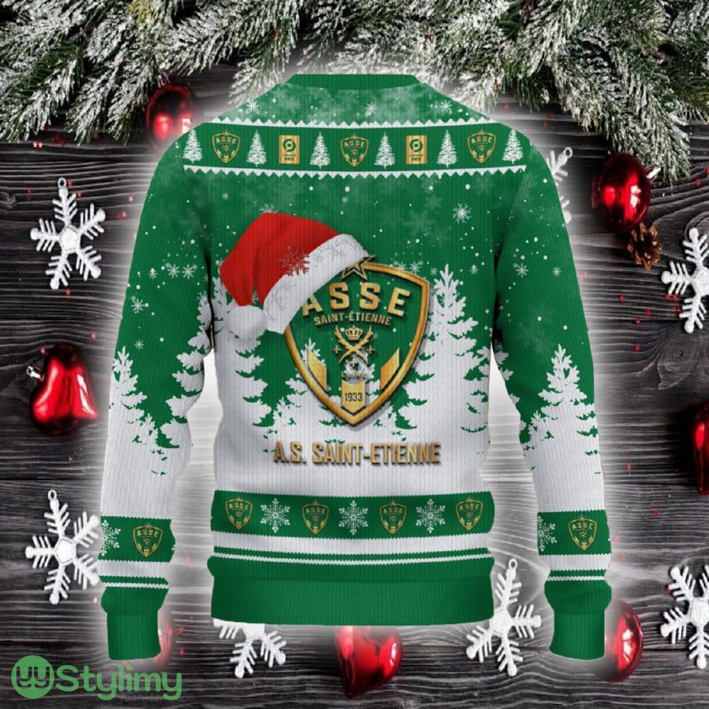 AS Saint-Etienne Ugly Christmas Sweater Santa Hat Logo Trending Christmas Gift For Fans 2 AS Saint-Etienne Ugly Christmas Sweater Santa Hat Logo Trending Christmas Gift For Fans - AS Saint-Etienne Ugly Christmas Sweater_3