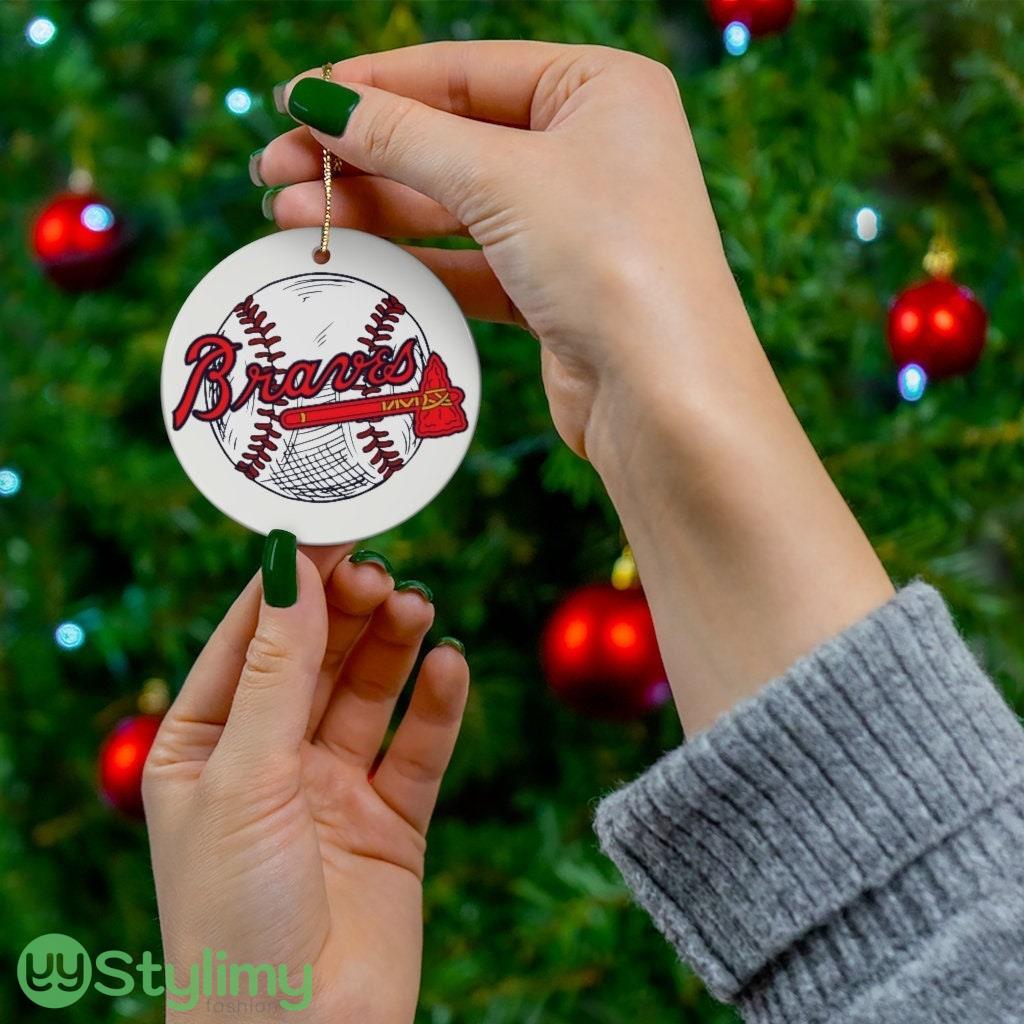 Atlanta Braves Christmas Ceramic Ornaments 2 Atlanta Braves Christmas Ceramic Ornaments Product Photo 1