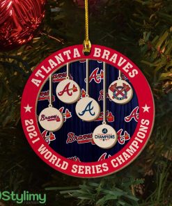 Atlanta Braves Mlb World Series Champions Ornament Christmas Decor Product Photo 1