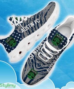 Austin FC Navy New Chunky Shoes Camo Logo Printed For Men And Women Gift Fans Max Soul Sneakers - Austin FC Clunky Sneakers Photo 12