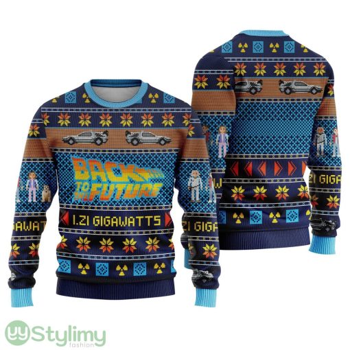 Back to the Future Ugly Christmas Sweater  Marty McFly Emmett Brown Ugly Sweater Shirt  Tree Christmas Sweater