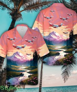 Beechcraft King Air 350i HM Coastguard livery Aloha Short Sleeve 3D Printed Hawaiian Shirt For Men And Women Product Photo 1
