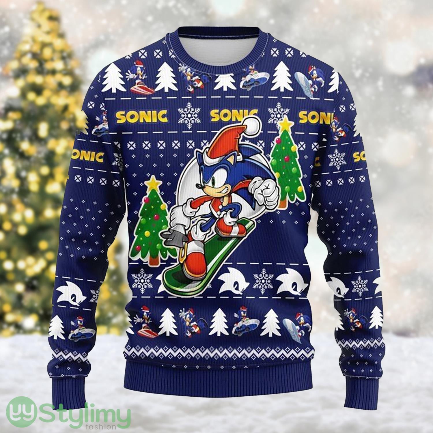 Blue Hedgehog Lover Hedgehog Hero Xmas Season Ugly Christmas Sweater Christmas Gift For Men Women 2 Blue Hedgehog Lover Hedgehog Hero Xmas Season Ugly Christmas Sweater Christmas Gift For Men Women Product Photo 1