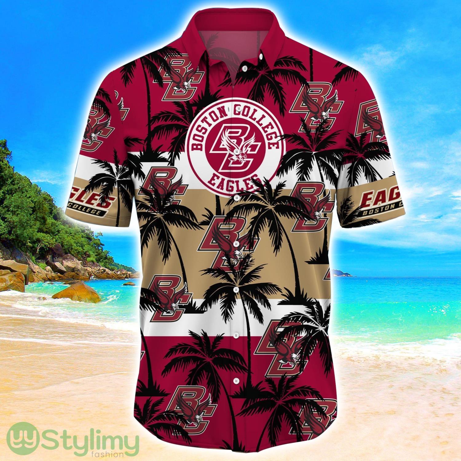Boston College Eagles Tropical Palm Tree Trending Summer Aloha Hawaiian Shirt 2 Boston College Eagles Tropical Palm Tree Trending Summer Aloha Hawaiian Shirt Product Photo 2