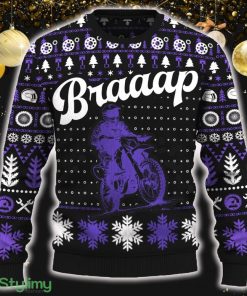 Braaap Dual Sport Ugly Christmas Sweater New Pattern Motorcross Holidays Gift Fans - Braaap Dual Sport Christmas Sweater_ 1