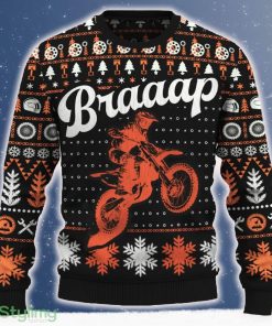 Braaap FC 450 Motorcross Ugly Christmas Sweater Gift Holidays - Braaap FC 450 Christmas Sweater_ 1