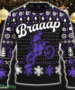 Braaap FC 450 Snow Ugly Christmas Sweater New Pattern Motorcross Holidays Gift Fans - Braaap FC 450 Christmas Sweater_ 1