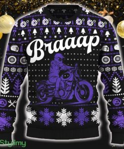 Braaap Freedom Cruiser Motorcross Ugly Christmas 3D Sweater New Gift For Fans - Braaap Freedom Cruiser Christmas Sweater_ 1