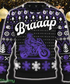Braaap YZF-R7 Motorcross Ugly Christmas 3D Sweater New Gift For Fans - Braaap YZF-R7 Ugly Christmas Sweater_ 1