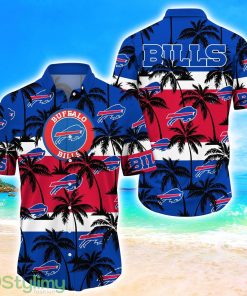 Buffalo Bills Tropical Palm Tree Trending Summer Aloha Hawaiian Shirt Product Photo 1