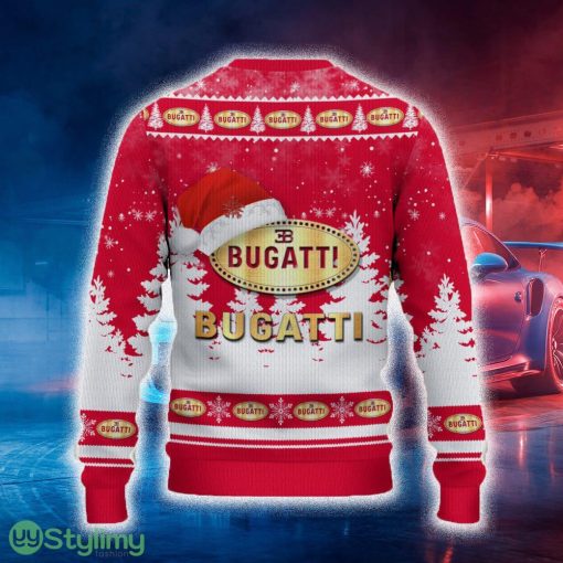 Bugati Ugly Christmas Sweater Tree Santa Hat Car For Fans Gift Familys Holidays - Bugati Ugly Christmas Sweater_3