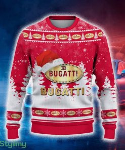 Bugati Ugly Christmas Sweater Tree Santa Hat Car For Fans Gift Familys Holidays - Bugati Ugly Christmas Sweater_2