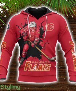 Calgary Flames 3D Hoodie Winter Gift Sport Fans Hoodie Unisex All Over Printed Hoodie Product Photo 1