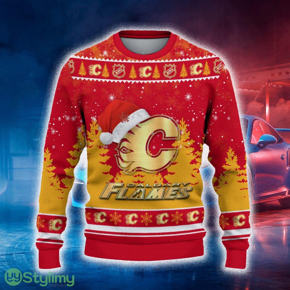 Calgary Flames Ugly Christmas Sweater Tree Santa Hat Car For Fans Gift Familys Holidays 4 Calgary Flames Ugly Christmas Sweater Tree Santa Hat Car For Fans Gift Familys Holidays - Calgary Flames Ugly Christmas Sweater_2