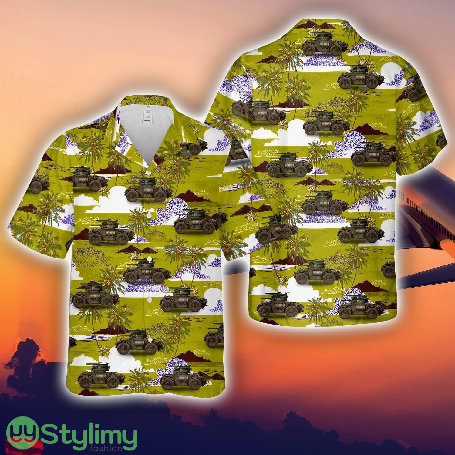 Canadian Army Staghound T17E1 Armoured Car Aloha Short Sleeve 3D Printed Hawaiian Shirt For Men And Women 2 Canadian Army Staghound T17E1 Armoured Car Aloha Short Sleeve 3D Printed Hawaiian Shirt For Men And Women Product Photo 1