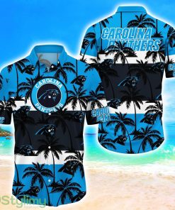 Carolina Panthers Tropical Palm Tree Trending Summer Aloha Hawaiian Shirt Product Photo 1