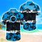 Carolina Panthers Tropical Palm Tree Trending Summer Aloha Hawaiian Shirt Product Photo 2