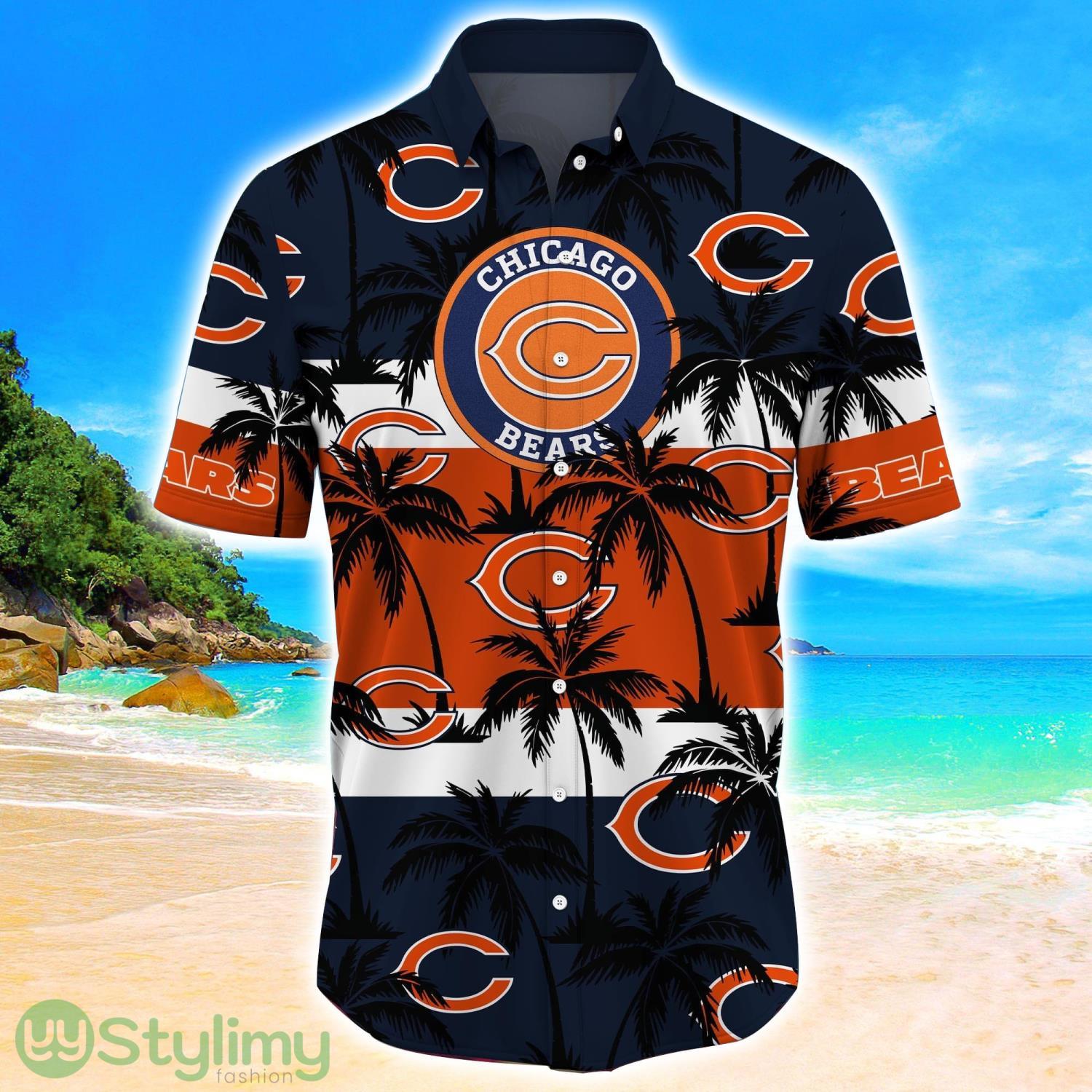 Chicago Bears Tropical Palm Tree Trending Summer Aloha Hawaiian Shirt 2 Chicago Bears Tropical Palm Tree Trending Summer Aloha Hawaiian Shirt Product Photo 2