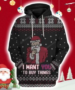Christmas Santa Custom Version 10 Hoodie 3D All Over Print Product Photo 1