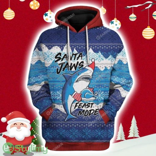 Christmas Shark Custom Hoodie 3D All Over Print