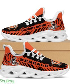 Cincinnati Bengals Americanfootball Team Helmet Custom Name Men And Women Max Soul Sneakers Shoes For Fans - Cincinnati Bengals Americanfootball Team Helmet Men And Max Soul Sneakers Shoes_1