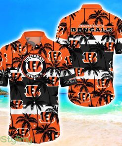 Cincinnati Bengals Tropical Palm Tree Trending Summer Aloha Hawaiian Shirt Product Photo 1