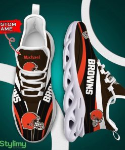 Cleveland Browns Max Soul Shoes Luxury Custom Name - Cleveland Browns Max Soul Shoes_1
