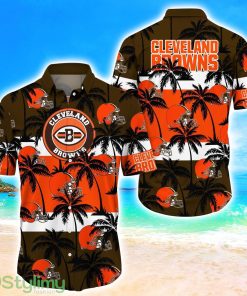 Cleveland Browns Tropical Palm Tree Trending Summer Aloha Hawaiian Shirt Product Photo 1