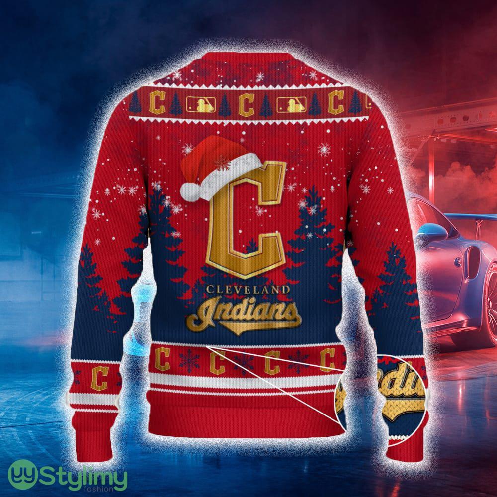 Cleveland Indians Ugly Christmas Sweater Tree Santa Hat Car For Fans Gift Familys Holidays 2 Cleveland Indians Ugly Christmas Sweater Tree Santa Hat Car For Fans Gift Familys Holidays - Cleveland Indians Ugly Christmas Sweater_3
