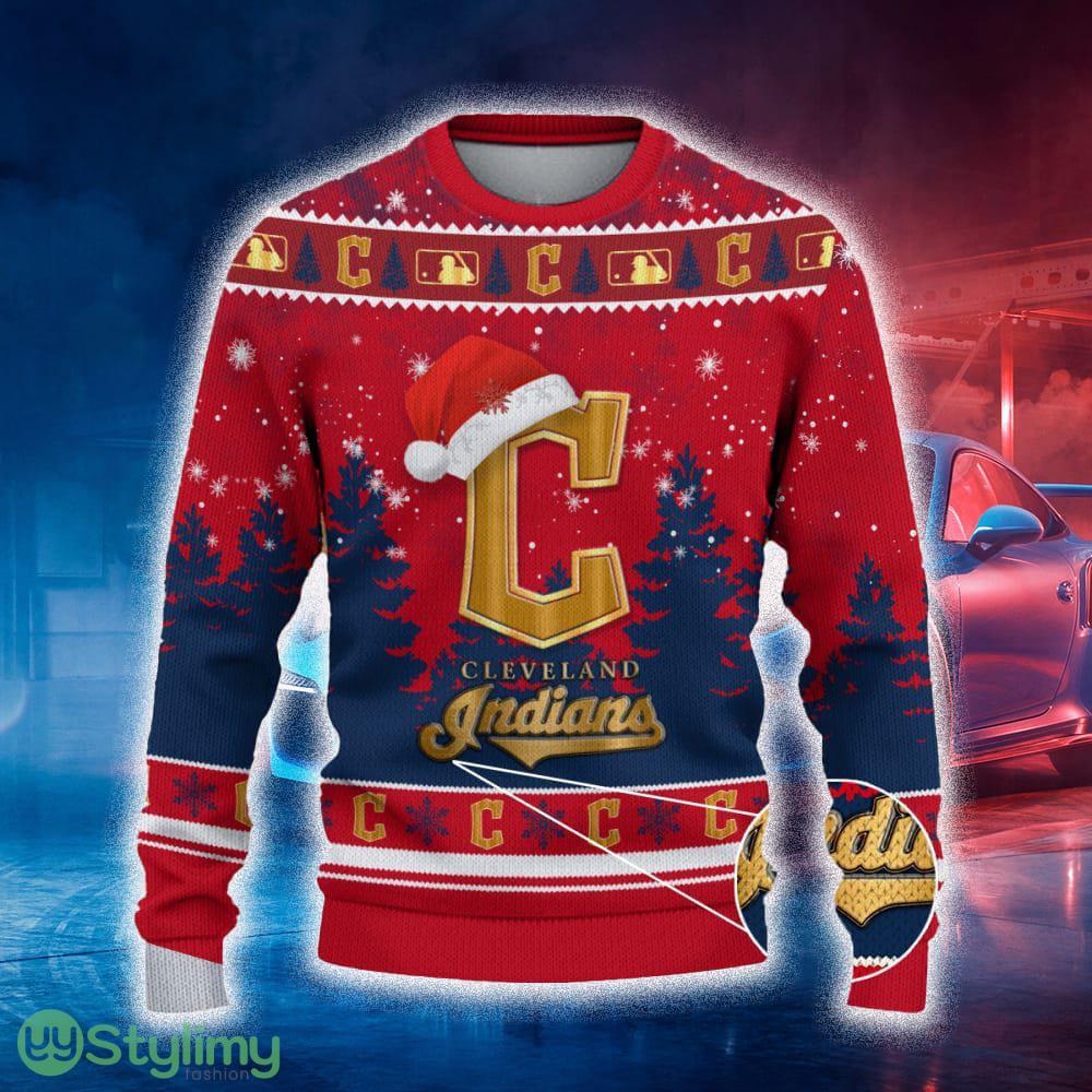 Cleveland Indians Ugly Christmas Sweater Tree Santa Hat Car For Fans Gift Familys Holidays 4 Cleveland Indians Ugly Christmas Sweater Tree Santa Hat Car For Fans Gift Familys Holidays - Cleveland Indians Ugly Christmas Sweater_2