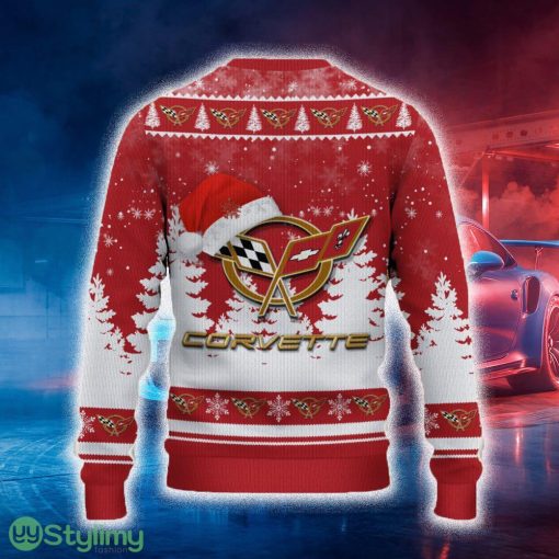 Corvette C5 Ugly Christmas Sweater Tree Santa Hat Car For Fans Gift Familys Holidays - Corvette C5 Ugly Christmas Sweater_3