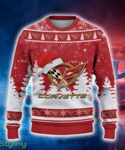 Corvette C5 Ugly Christmas Sweater Tree Santa Hat Car For Fans Gift Familys Holidays - Corvette C5 Ugly Christmas Sweater_2