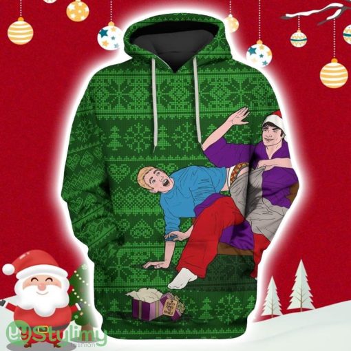 Custom Christmas Naughty Hoodie 3D All Over Print