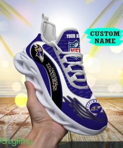 Custom Name Baltimore Ravens NFL New Trend Max Soul Shoes Sport Gift For Big Fans Product Photo 1
