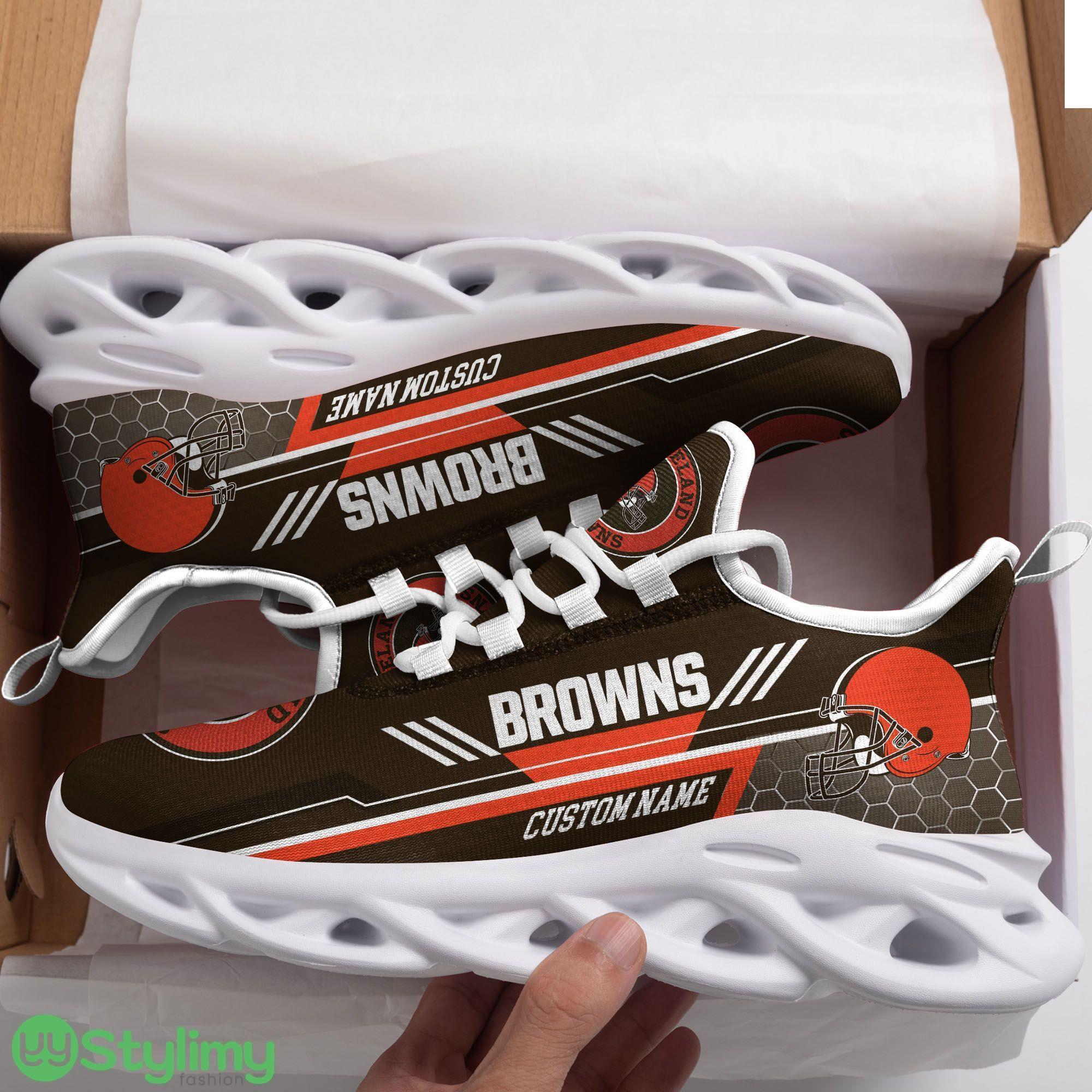 Custom Name Cleveland Browns Custom Max Soul Sneakers For Men Women Football Fanfootball Fan 6 Custom Name Cleveland Browns Custom Max Soul Sneakers For Men Women Football Fanfootball Fan - Cleveland Browns Custom Max Soul Sneakers Running Sports Shoes_1
