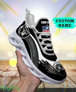 Custom Name Las Vegas Raiders NFL New Trend Max Soul Shoes Sport Gift For Big Fans Product Photo 1