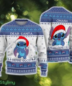 Cute Stitchmas Ugly Christmas Sweater Dear Santa Define Good Gift For Men Women Means Family Xmas - Cute Stitchmas Ugly Christmas Sweater Dear Santa Define Good Gift For Men Women Means Family Xmas