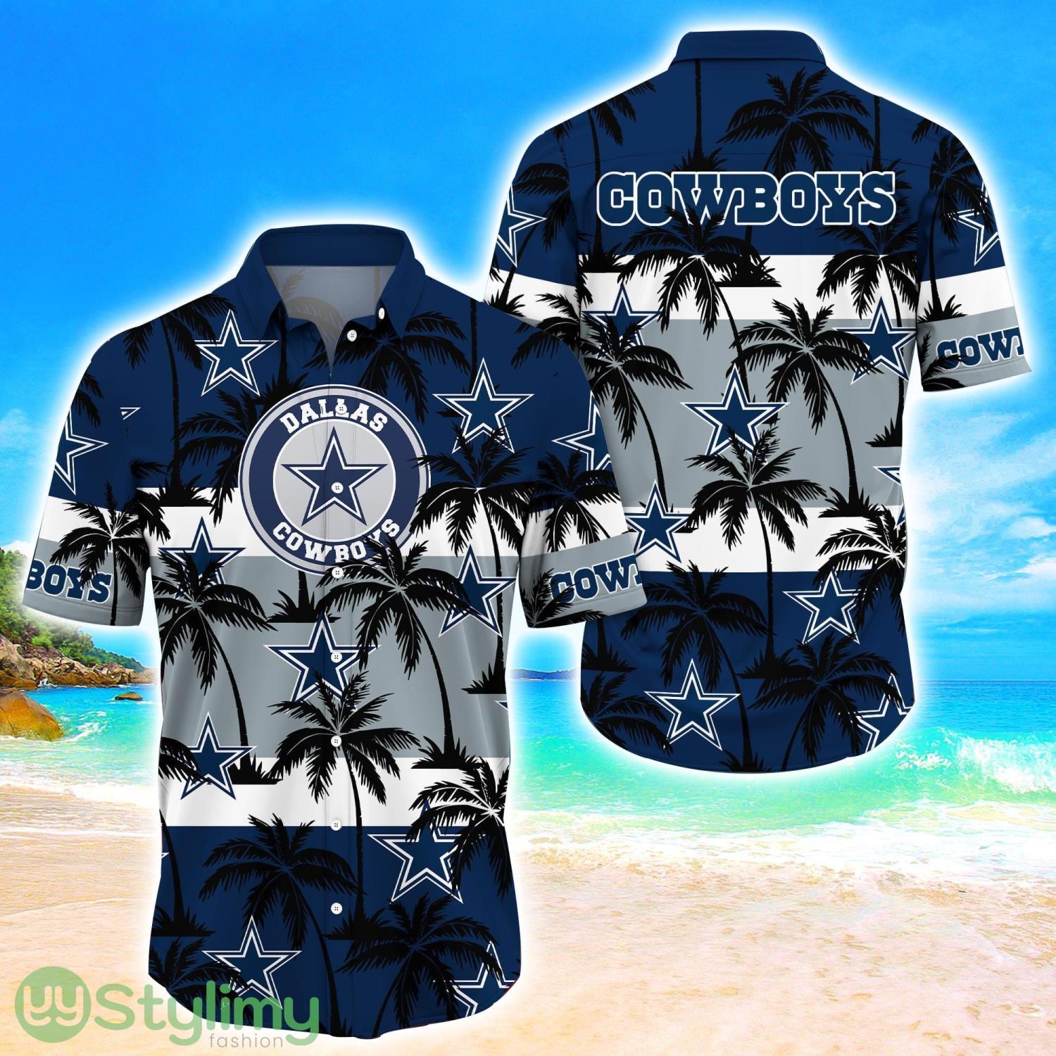 Dallas Cowboys Tropical Palm Tree Trending Summer Aloha Hawaiian Shirt 1 Dallas Cowboys Tropical Palm Tree Trending Summer Aloha Hawaiian Shirt Product Photo 1