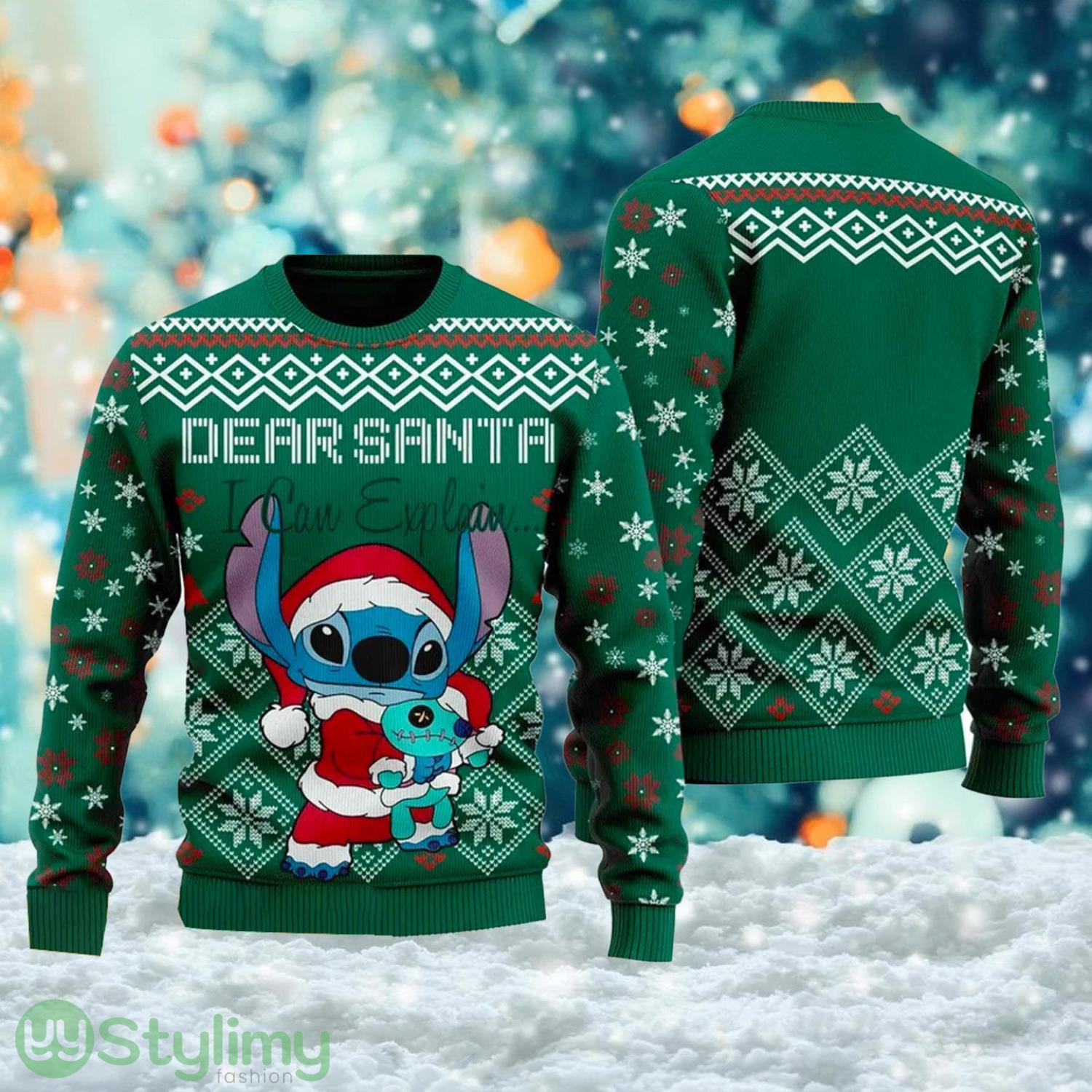 Dear Santa I Can Explain Alien Stitch 3D All Over Printed Ugly Christmas Sweater Gift For Men And Women 2 Dear Santa I Can Explain Alien Stitch 3D All Over Printed Ugly Christmas Sweater Gift For Men And Women Product Photo 1