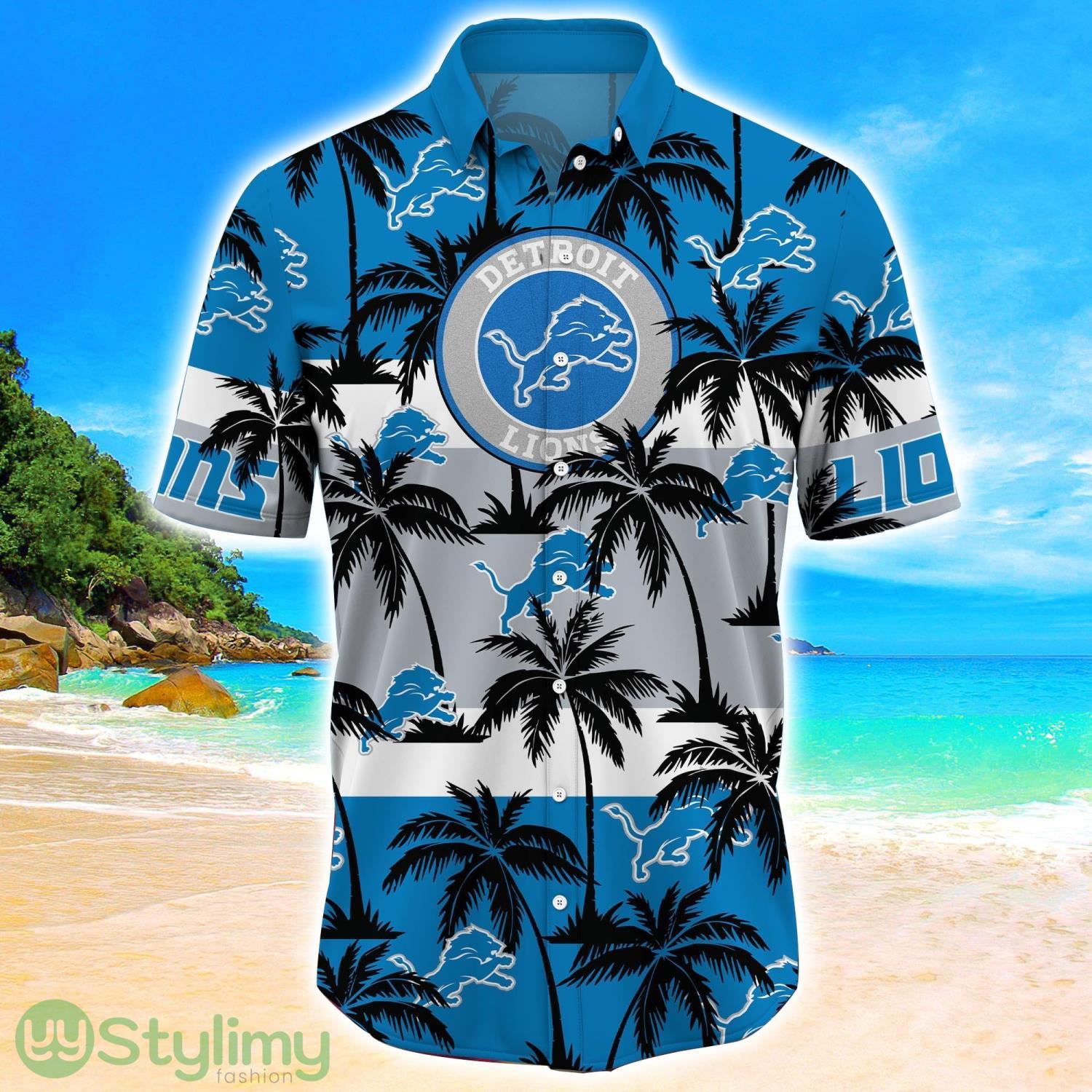 Detroit Lions Tropical Palm Tree Trending Summer Aloha Hawaiian Shirt 2 Detroit Lions Tropical Palm Tree Trending Summer Aloha Hawaiian Shirt Product Photo 2