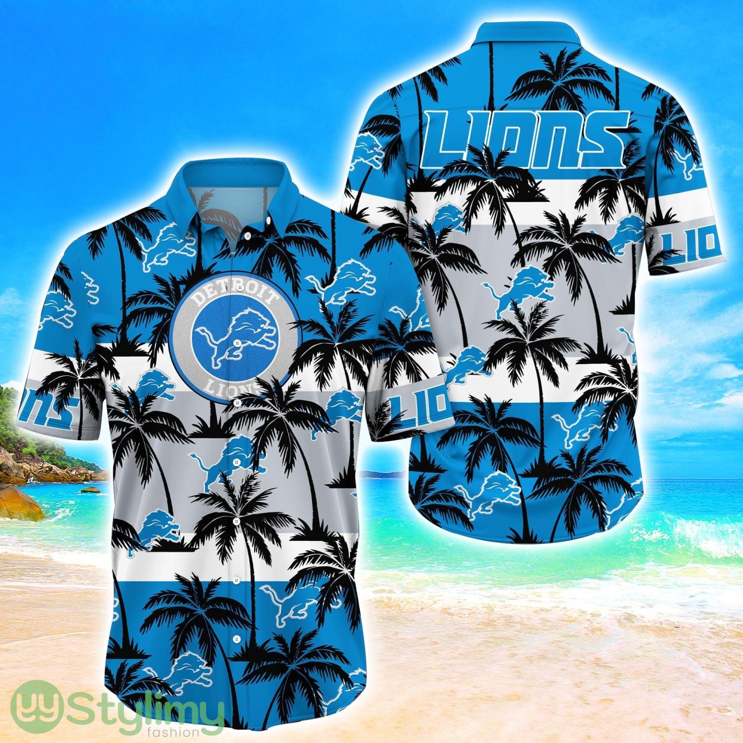 Detroit Lions Tropical Palm Tree Trending Summer Aloha Hawaiian Shirt 4 Detroit Lions Tropical Palm Tree Trending Summer Aloha Hawaiian Shirt Product Photo 1
