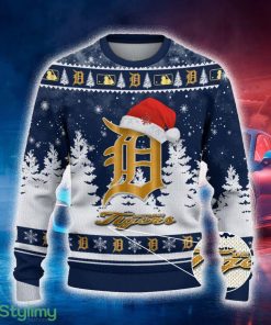 Detroit Tigers Ugly Christmas Sweater Tree Santa Hat Car For Fans Gift Familys Holidays - Detroit Tigers Ugly Christmas Sweater_2
