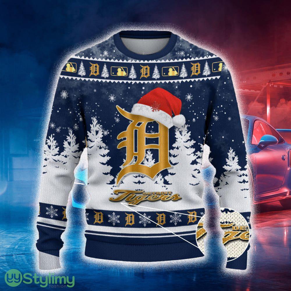 Detroit Tigers Ugly Christmas Sweater Tree Santa Hat Car For Fans Gift Familys Holidays 4 Detroit Tigers Ugly Christmas Sweater Tree Santa Hat Car For Fans Gift Familys Holidays - Detroit Tigers Ugly Christmas Sweater_2