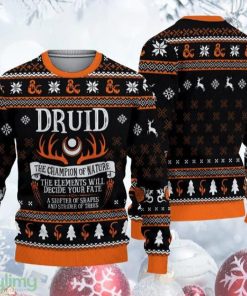 Dnd Classes Druid Dnd Classes Druid Ugly Gift For Xmas Merry Christmas 2023 - Dnd Classes Druid Dnd Classes Druid Ugly Gift For Xmas Merry Christmas 2023