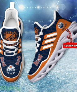 Edmonton Oilers Personalized Max Soul Chunky Sneakers Custom Name Running Shoes Product Photo 1